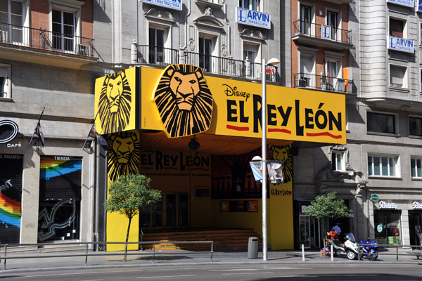 Teatro Lope de Vega - El Rey León, Calle Gran Via 57, Madrid