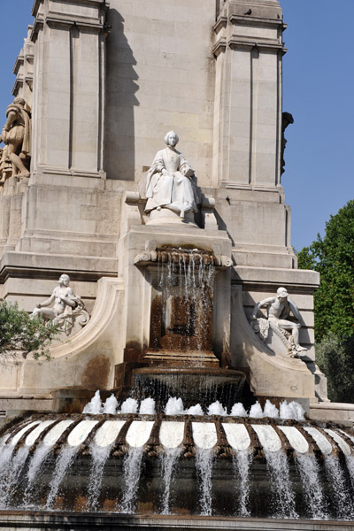 Allegory of Literature, Cervantes Monument