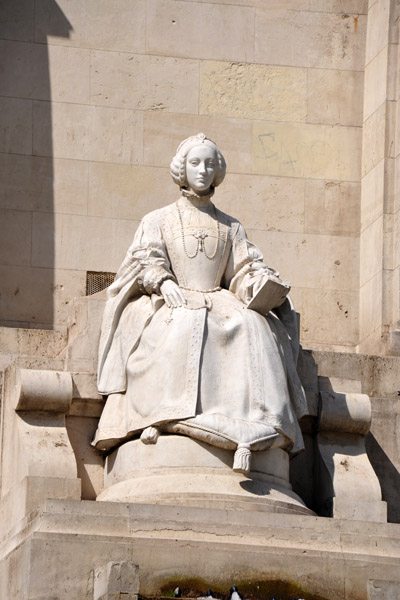 Allegory of Literature, Cervantes Monument