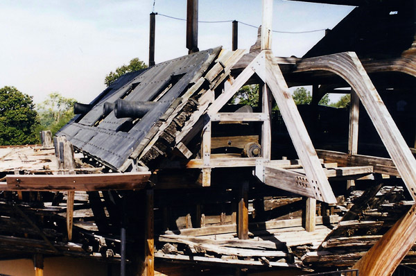 The USS Cairo sank in the Mississippi River on December 12, 1862