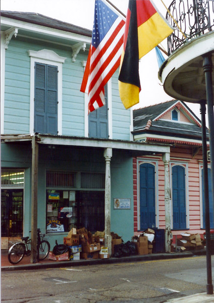 New Orleans - German flag in the French Quarter