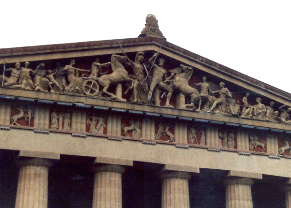 Detail of the Parthenon of Nashville