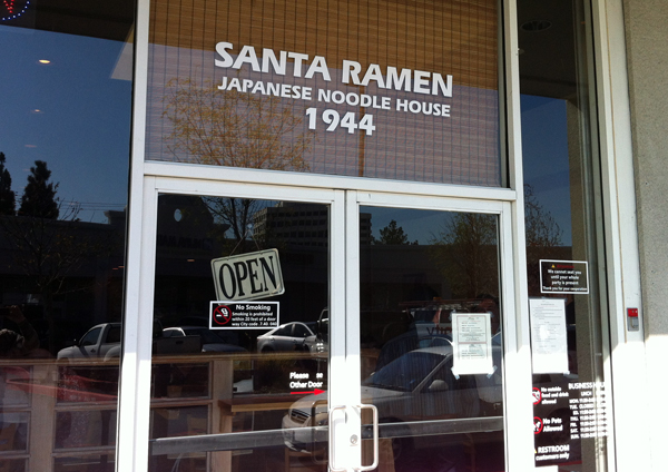 Santa Ramen, a crazy popular Japanese noodle house in San Mateo (Hayward Park)