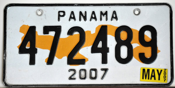 Panama License Plate