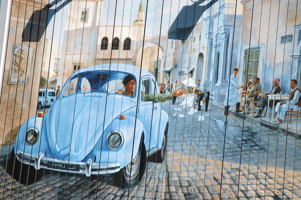 Qadhafi in his Volkswagen, Green Square