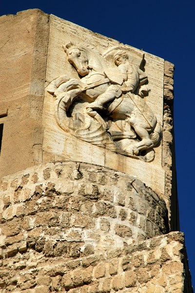 Carving at the summit of Tripoli Castle