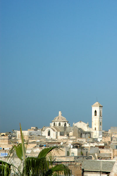 View of the medina's old Roman Catholic Church from Tripoli Castle