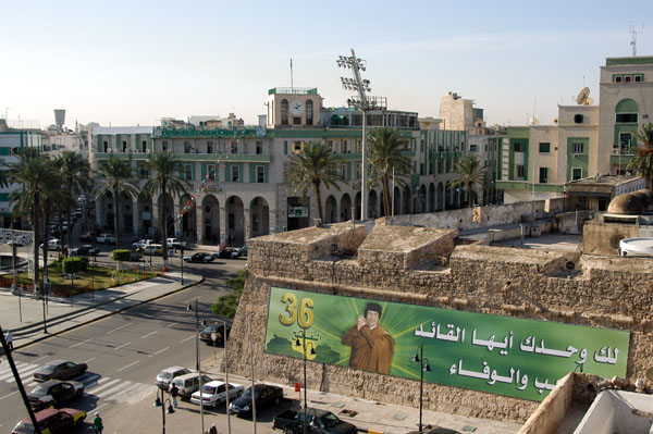 View of Martyr's Square (Green Square) from Tripoli Castle