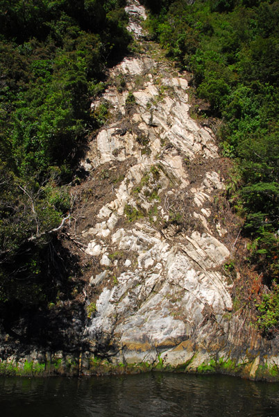Landslide scar, Milford Sound