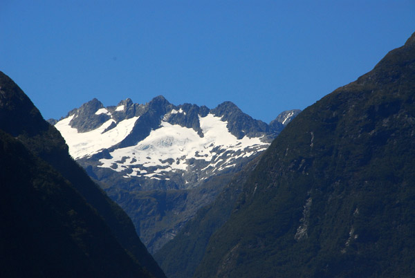 The mountains by the Homer Tunnel