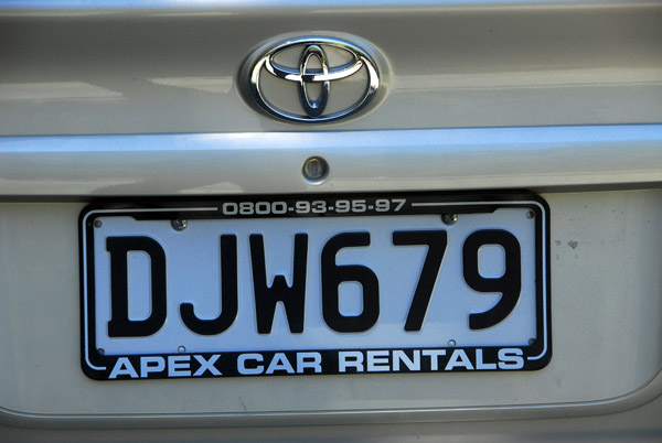 New Zealand license plate