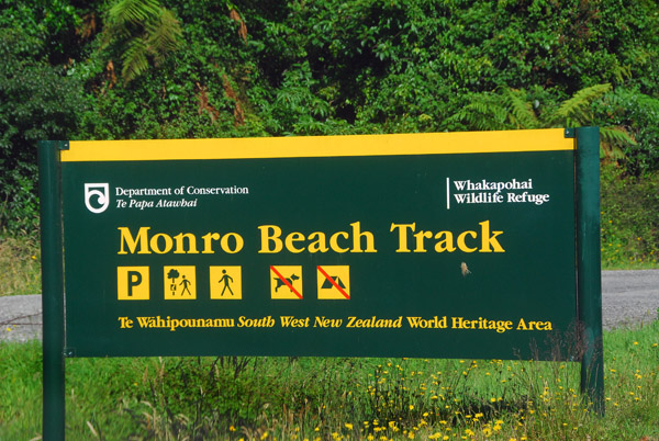 Monro Beach Track - see penguins here Jun-Dec