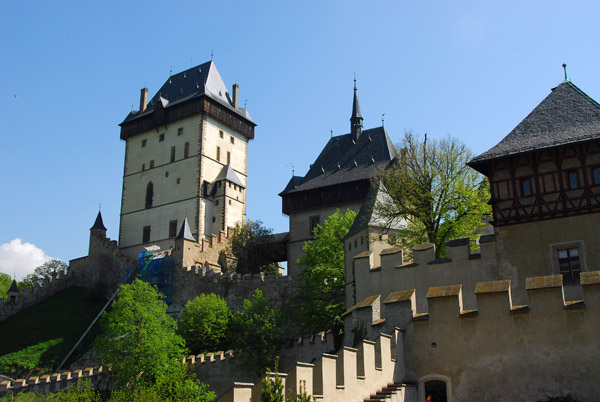Karlštejn Castle from the Well Tower