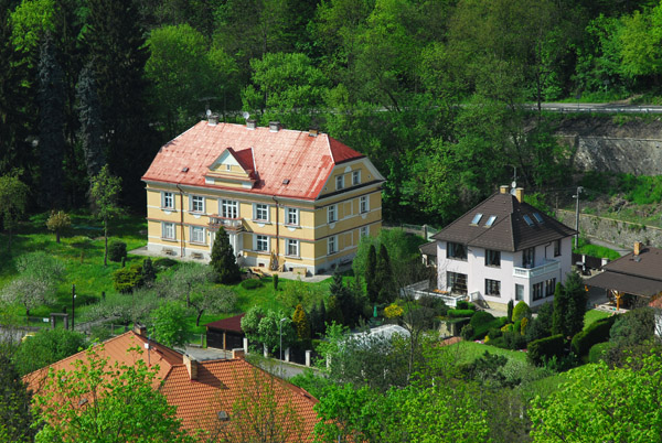 Křivoklát Village - houses to the northwest of the castle