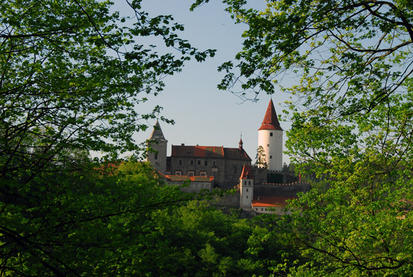 Křivoklt Castle - view from the hill to the south