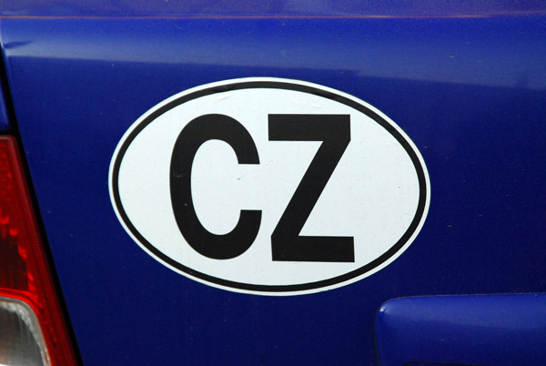CZ - Czech Republic national identification sticker