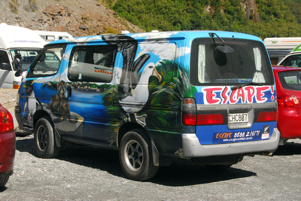 Another decorated rental minibus