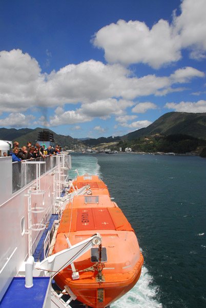 Underway Picton to Wellington