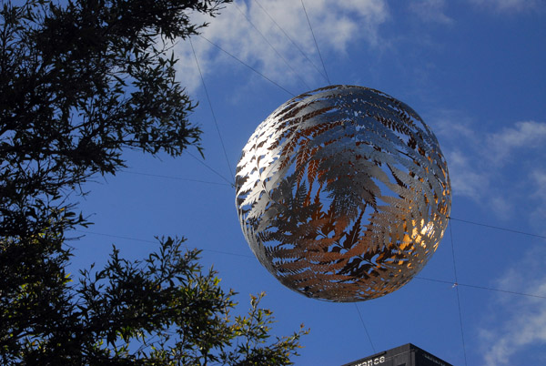 Fern globe, Civic Square, Wellington