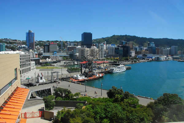 Wellington from the Te Papa Museum