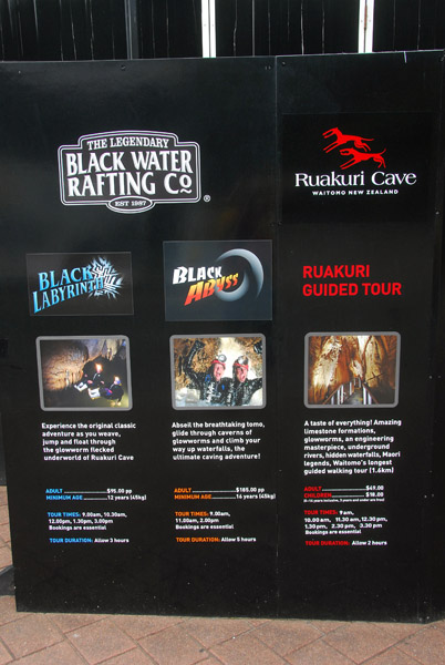 Many options - Black Water Rafting