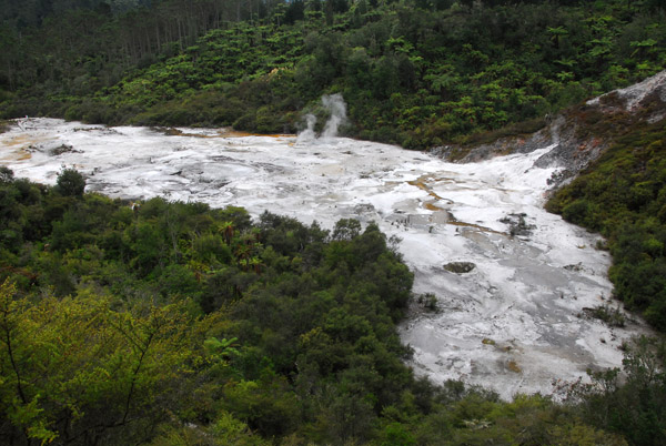 Geothermal area from the viewpoint, Orakei Korako