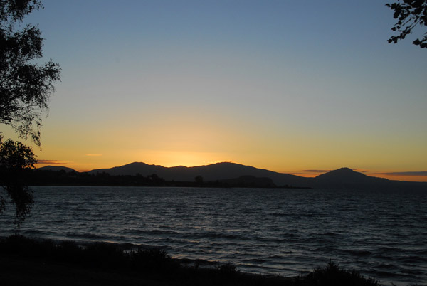 Sunset, Lake Taupo