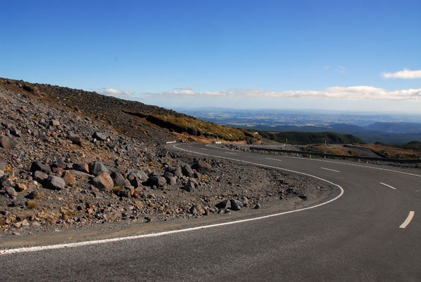 Road to Turoa Skifields, Mount Ruapehu, Tongariro National Park