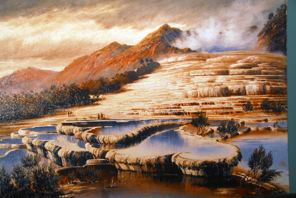 Rotorua's famous White Terraces were destroyed in a volcanic eruption in 1886