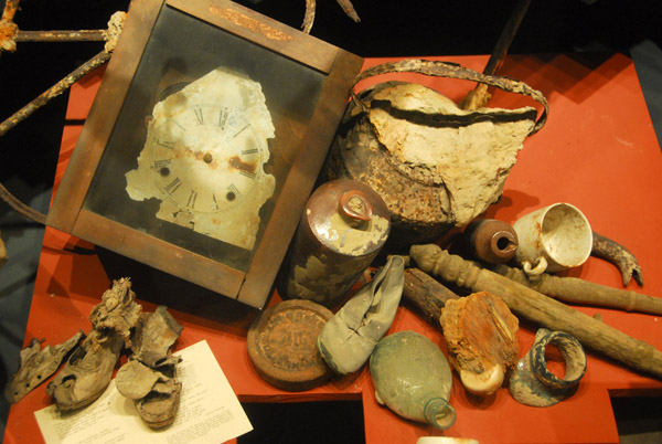 Objects salvaged at the Buried Village of Te Wairoa