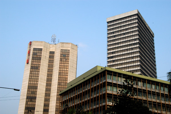 Sena Kalyan Bhaban Building (1990) and Bangladesh Bank (1985), Dhaka-Motijeel
