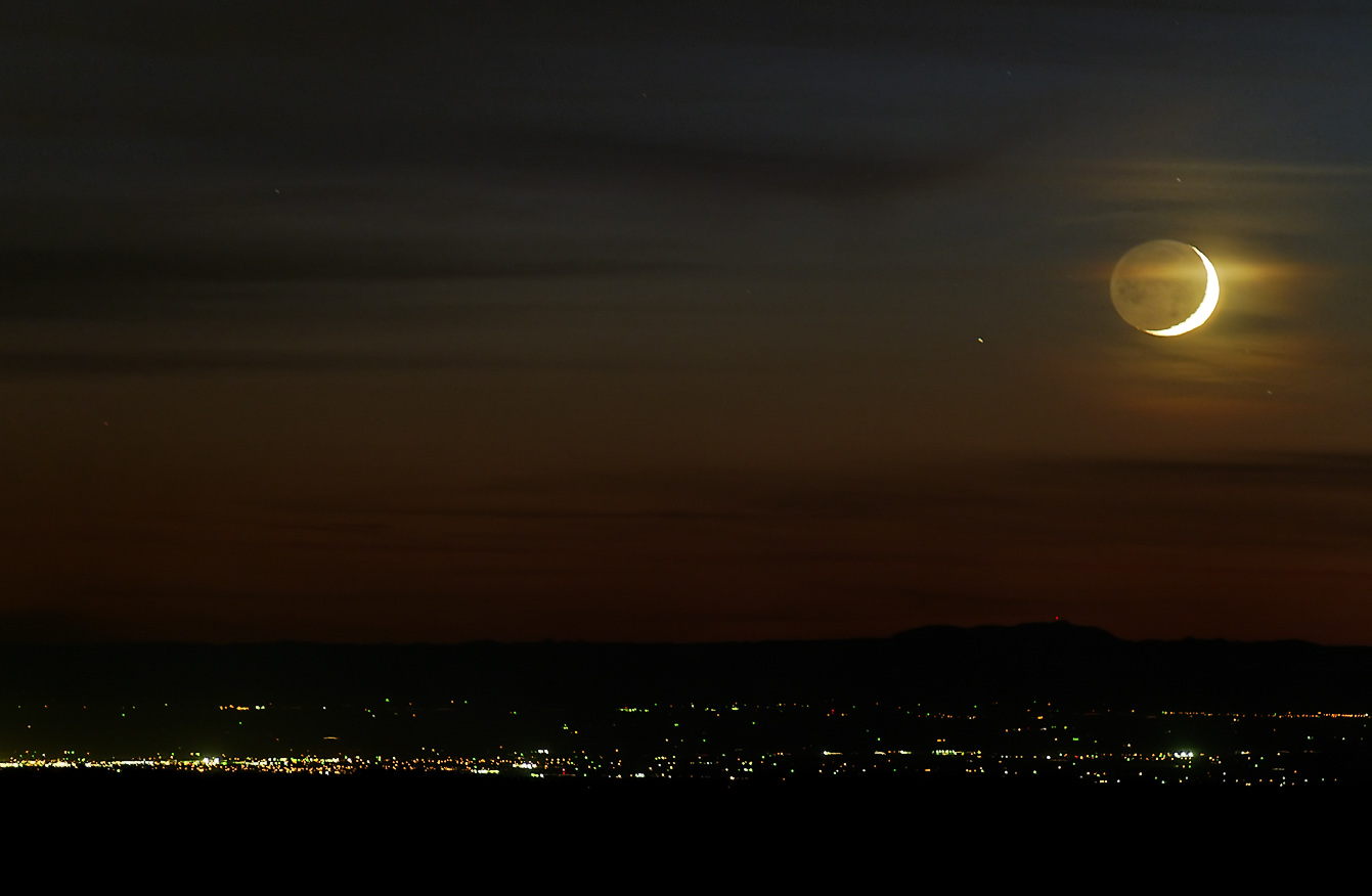 Moonset Over the Central Valley II