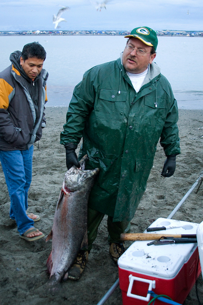 Really Large Netted King Salmon