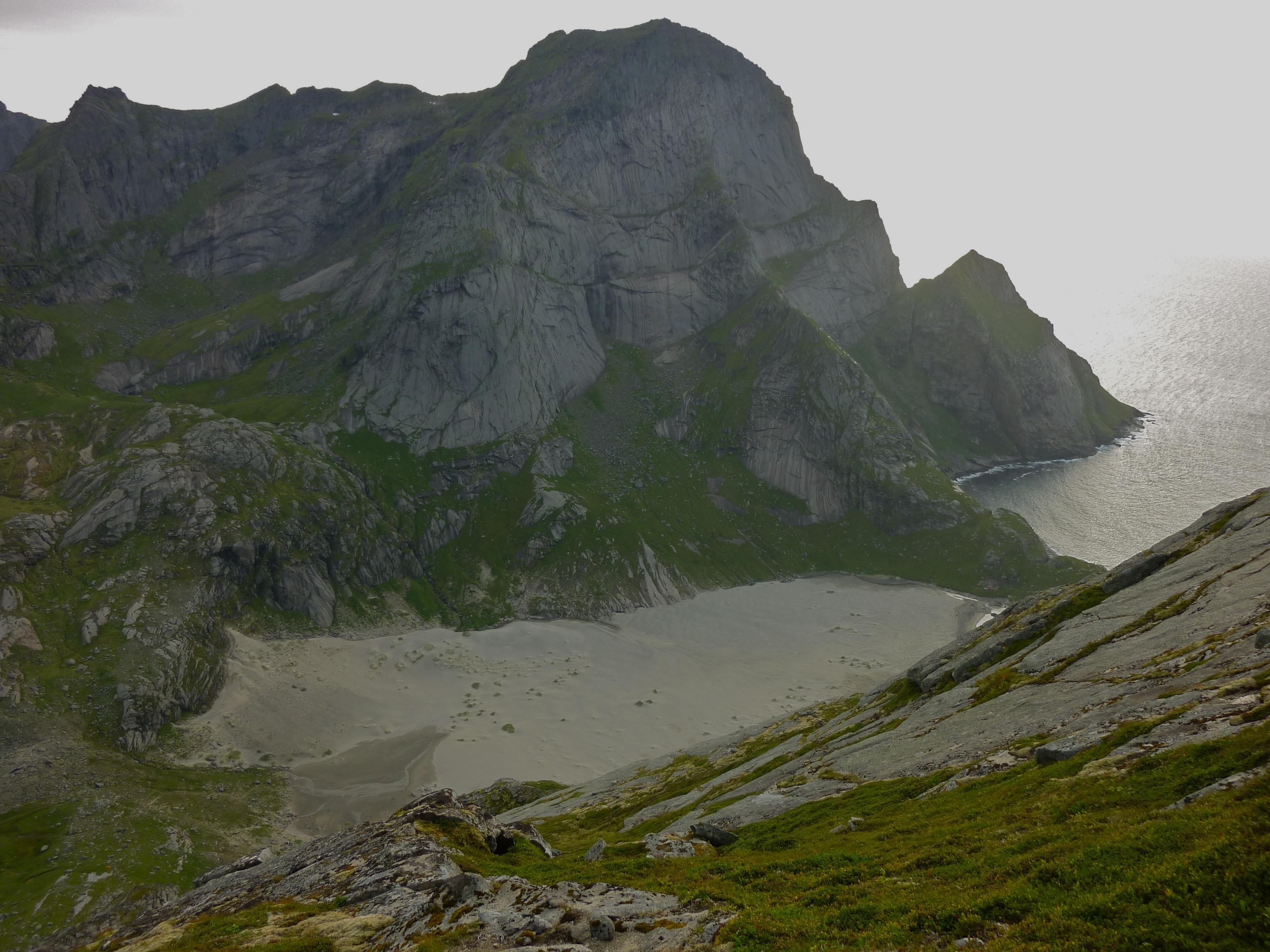 Bunes beach.  Can you see our tent?