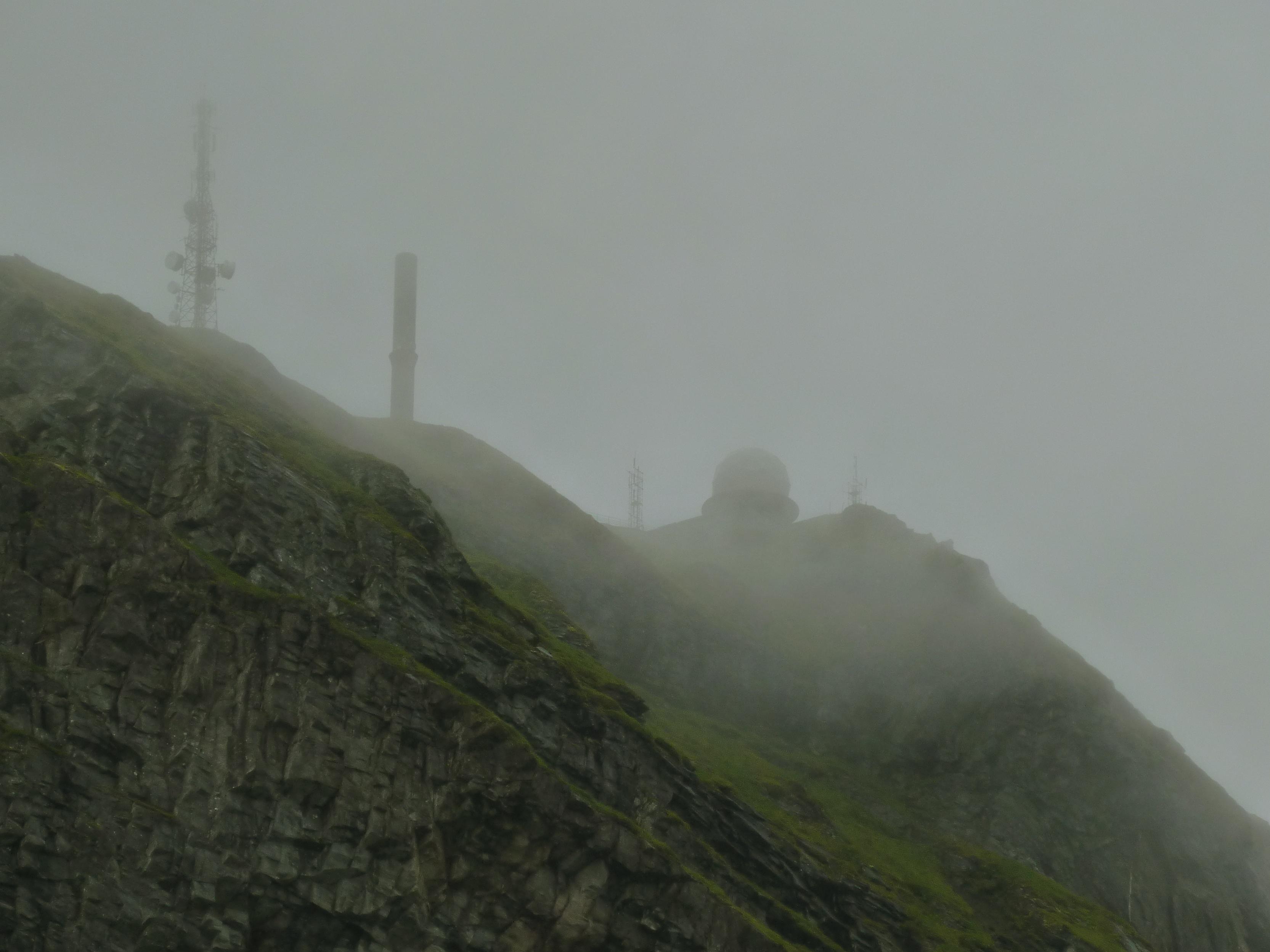The NATO radar station atop Haen on Vaeroy
