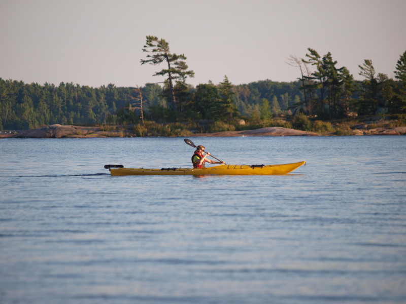 Kayaking on Lake Huron