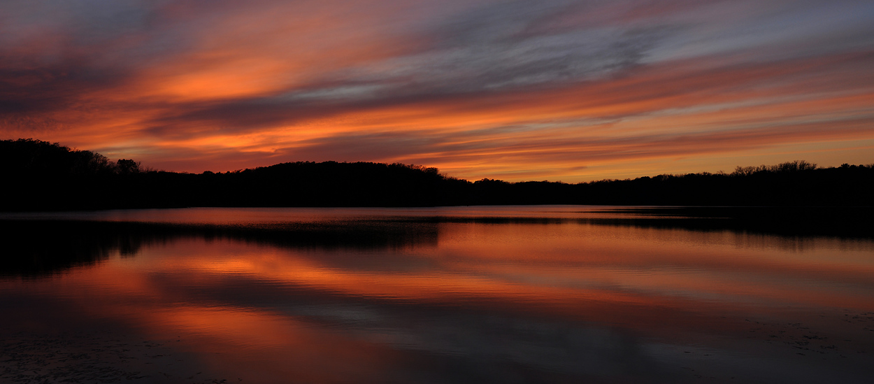 Sunset at Linn Creek Reservoir