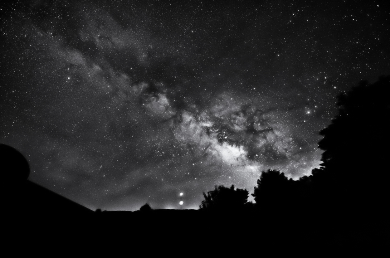 Milky Way in Black & White