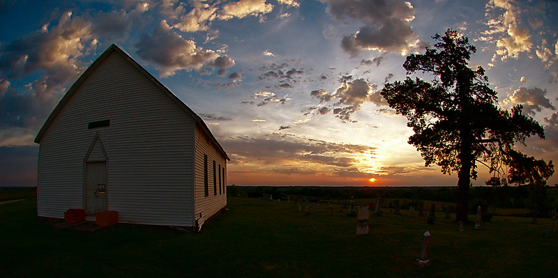 Fisheye Sunset