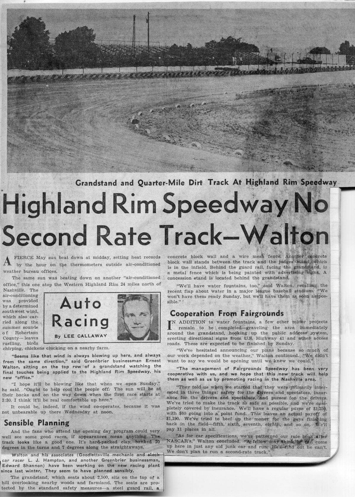 1962 Highland Rim opening.
