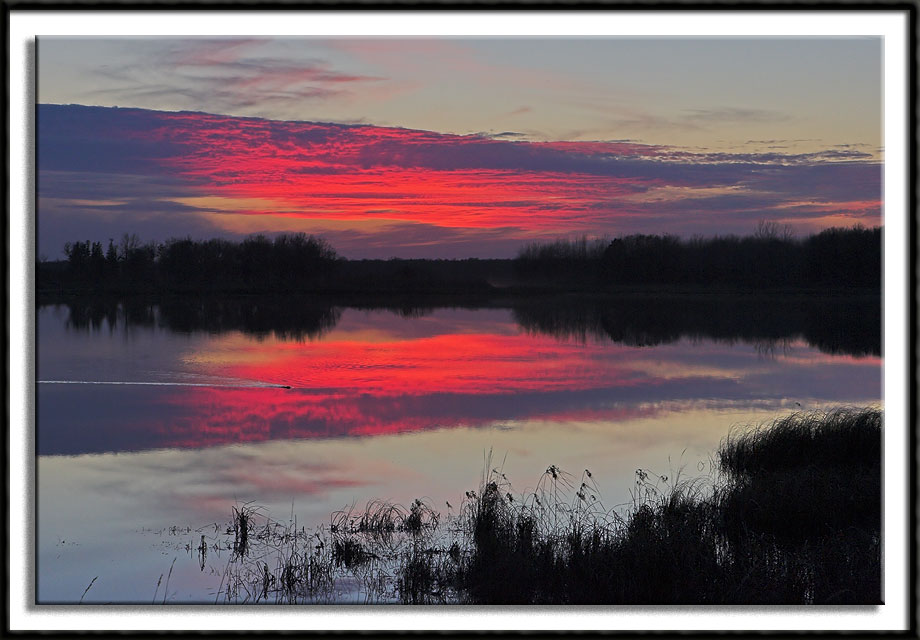 Sunset at Crex Meadows IV