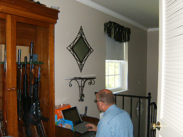 Looking from living room to top of stairs