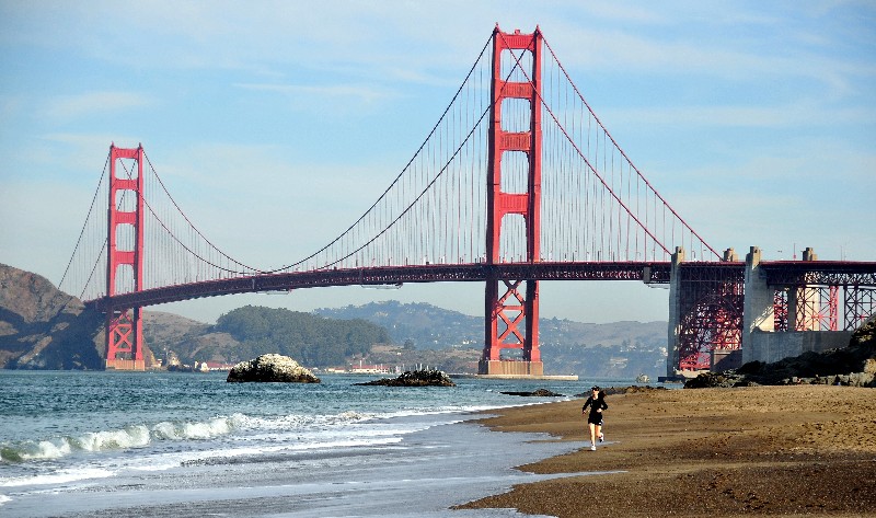lone jogger