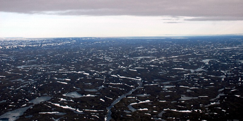 empty landscape of northern canada