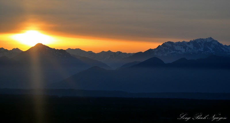 Olympic National Park at sunset