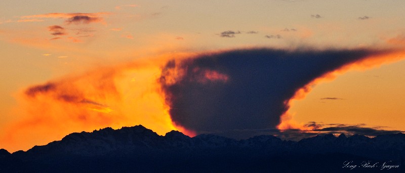 The Face over the Olympic Mountains