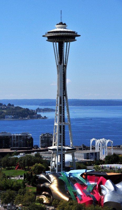 Space Needle and EMP and West Seattle