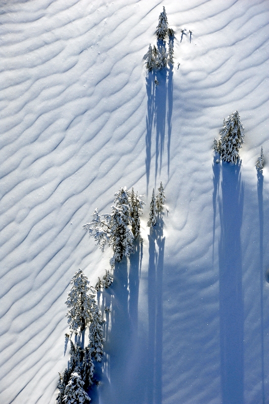 ripples in snow