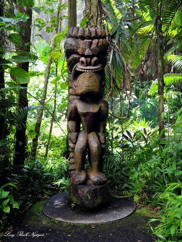 Tiki at Hawaii Tropical Botanical Garden, Hawaii