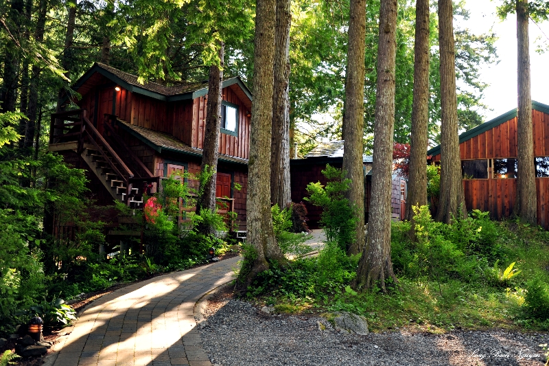 Cabins, Dent Island Lodge, Desolation Sound, Canada 